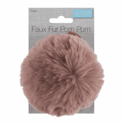 Pom Pom Faux Fur - Pink