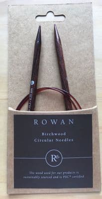 Rowan 80cm Long Circular Birchwood Knitting Needles