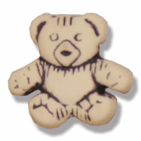 Teddy Shank Button - Natural