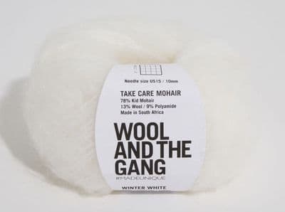 Winter White - Wool and the Gang Take Care Mohair - 50g balls