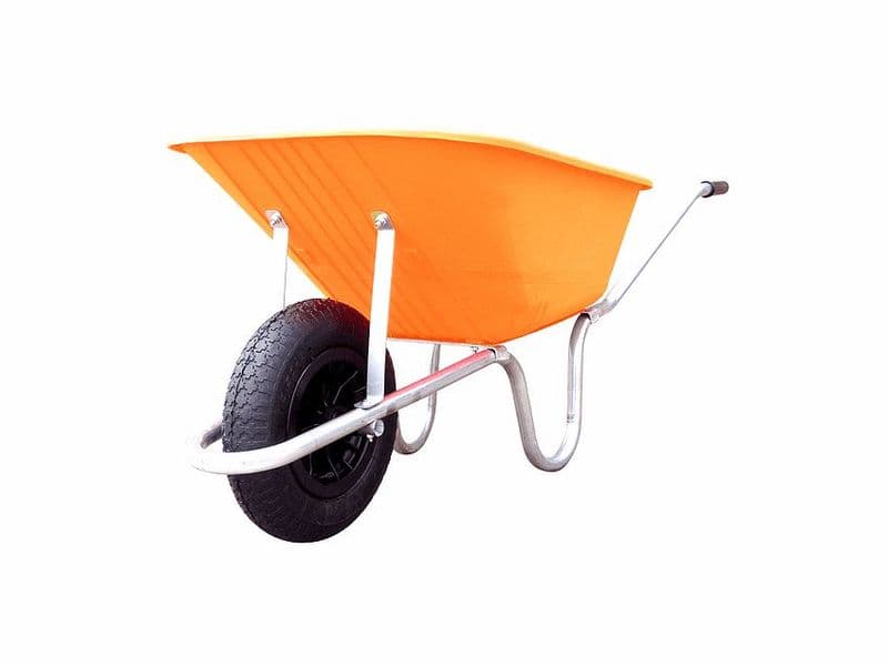 Heavy Duty HDPE Wheelbarrow with Puncture Proof  Wheel - 110 Litre