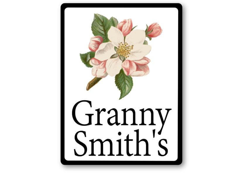 Apple blossom house sign or wall plaque