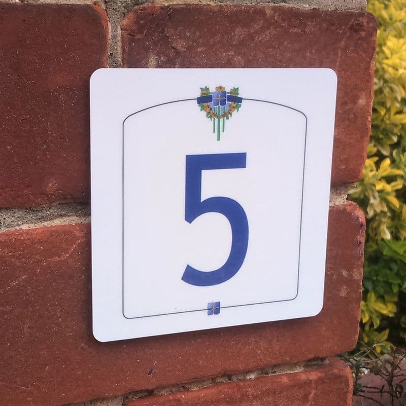 Art deco house sign or wall plaque