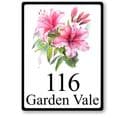 Azalea house sign or wall plaque