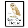 Barn Owl house sign or wall plaque