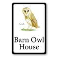 Barn Owl house sign or wall plaque