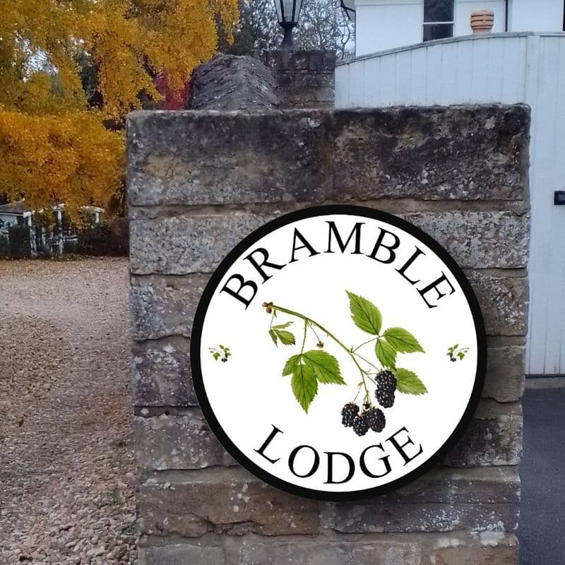 Blackberry house sign or bramble cottage sign