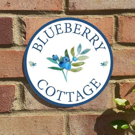 Blueberry house sign or wall plaque