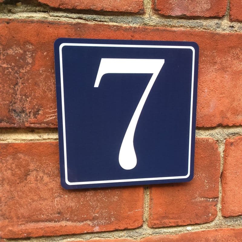 Classic colours house sign or wall plaque