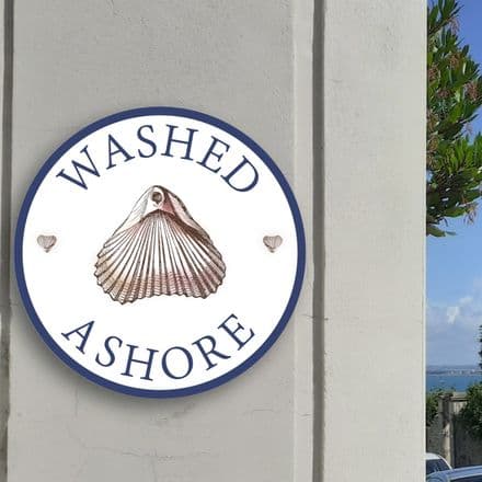 Cockleshell round house sign or wall plaque