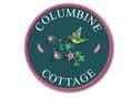 Columbine house sign or wall plaque