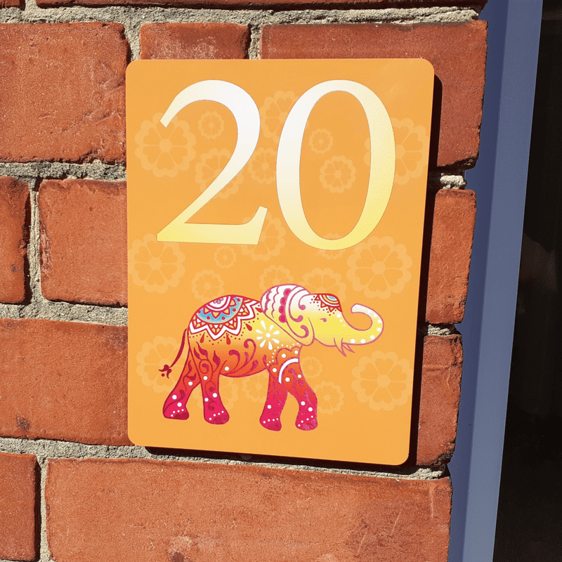 Elephant house sign or wall plaque