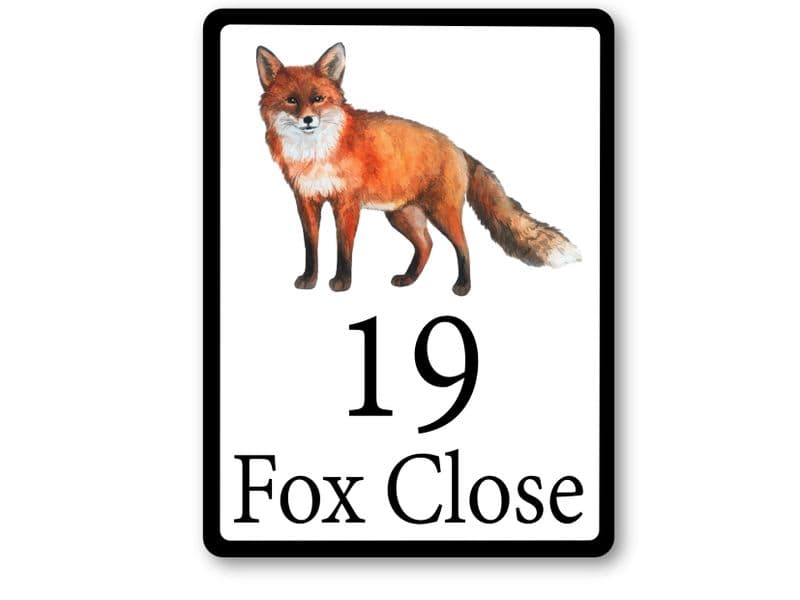 Fox house sign or wall plaque