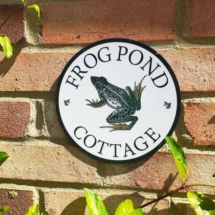 Frog or Toad house sign or wall plaque