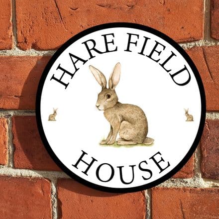 Hare house sign or wall plaque
