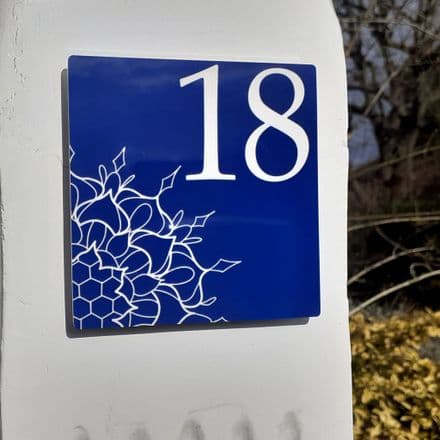 Mandala house sign or wall plaque