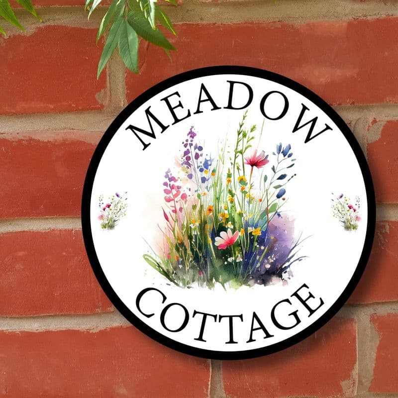 Meadow Flowers house or cottage sign