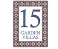 Mexican pattern house sign or wall plaque