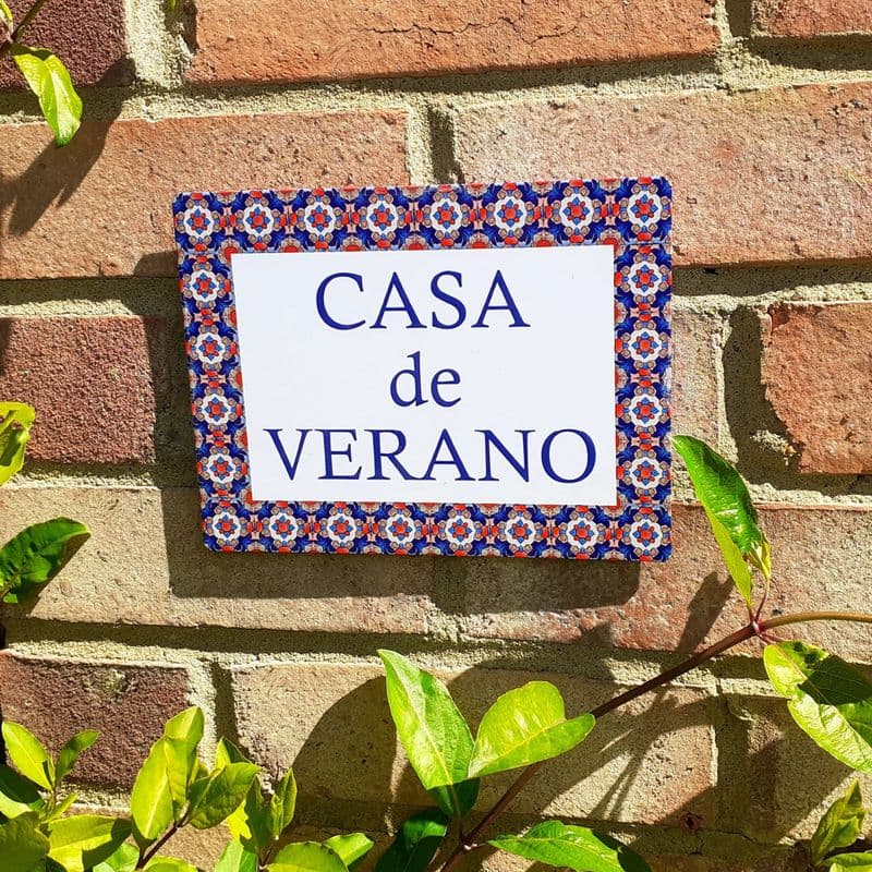 Mexican pattern house sign or wall plaque