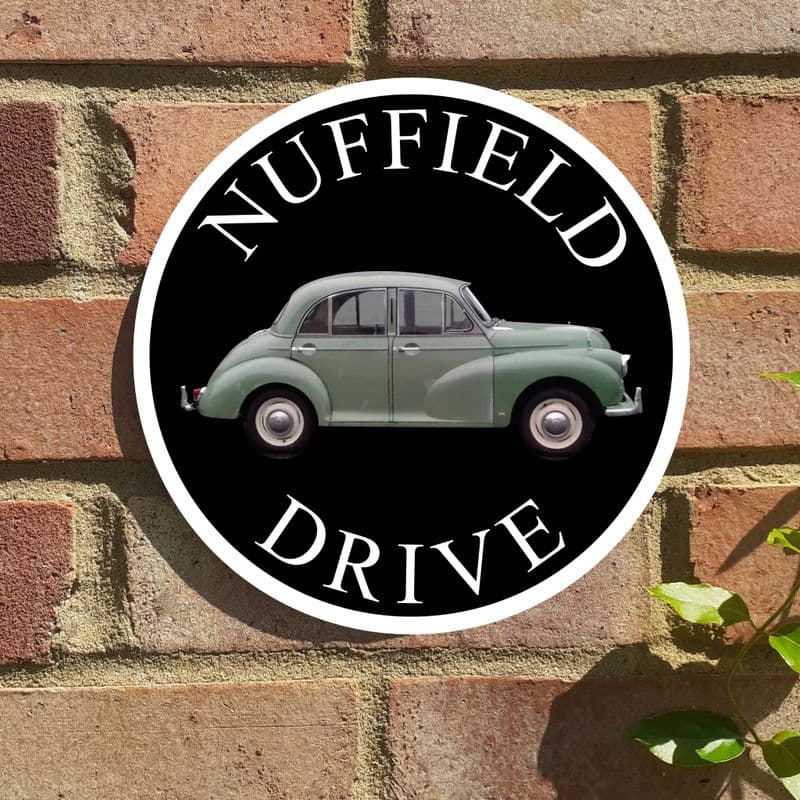Morris Minor house sign or wall plaque