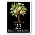 Pear tree personalised house sign or number