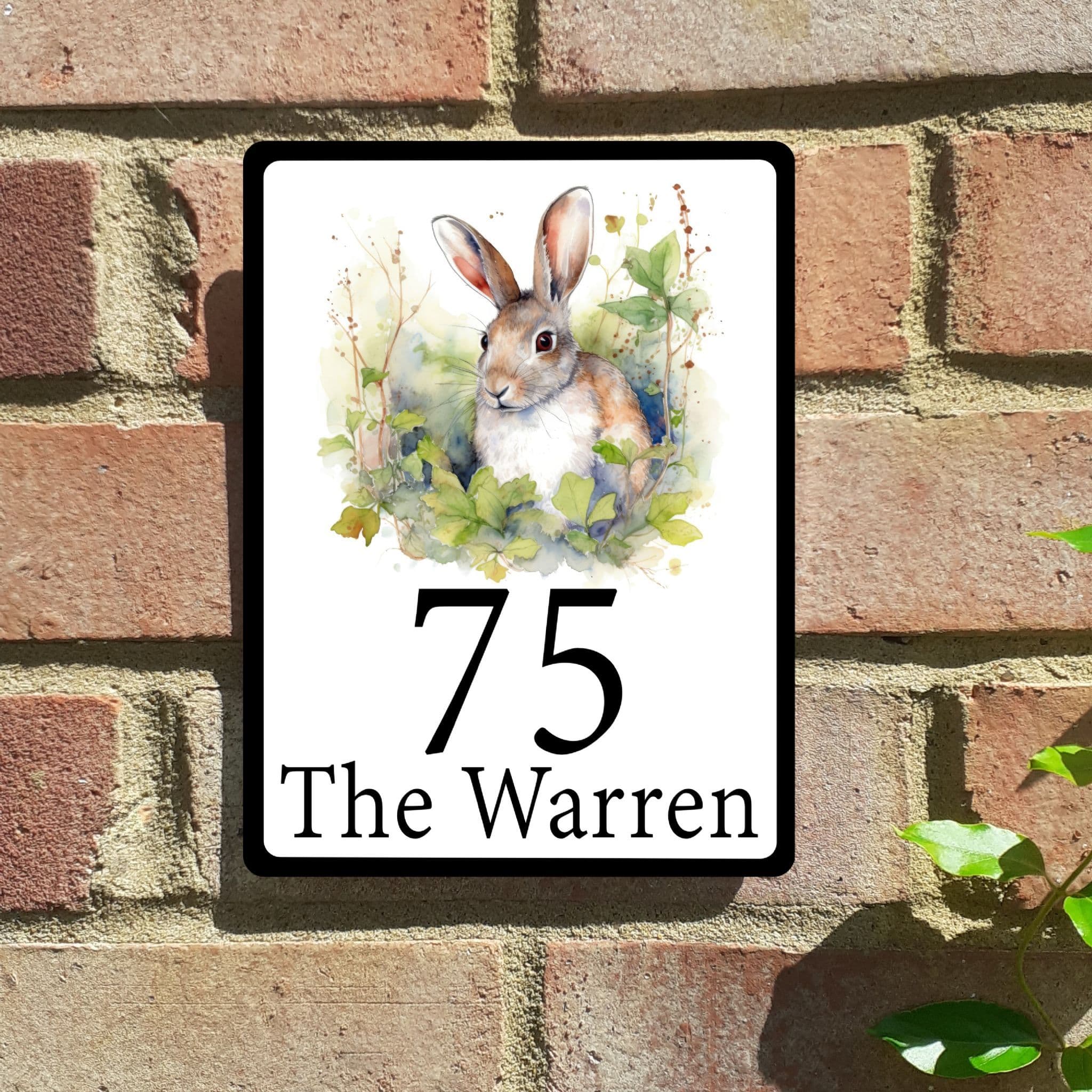 Rabbit house sign or wall plaque