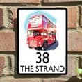 Retro bus house sign or wall plaque