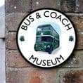 Retro bus house sign or wall plaque