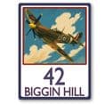 Spitfire aircraft house sign or wall plaque