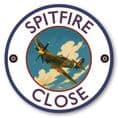 Spitfire aircraft house sign or wall plaque