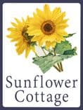 Sunflower house sign or wall plaque