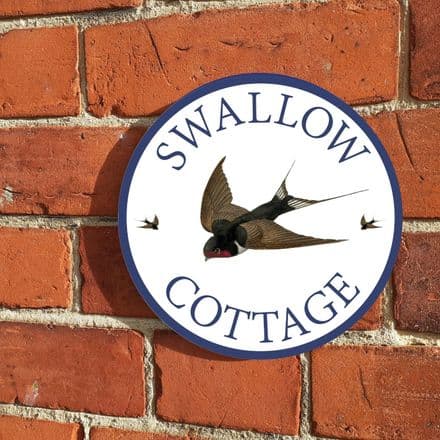Swallow house sign or wall plaque