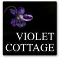 Violet house sign or wall plaque