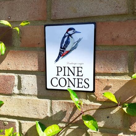 Woodpecker house sign or wall plaque