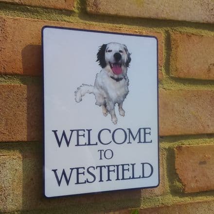 Your photo cut out house sign - portrait format