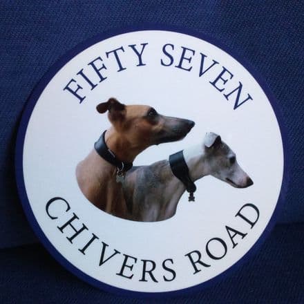 Your photograph house sign - circular