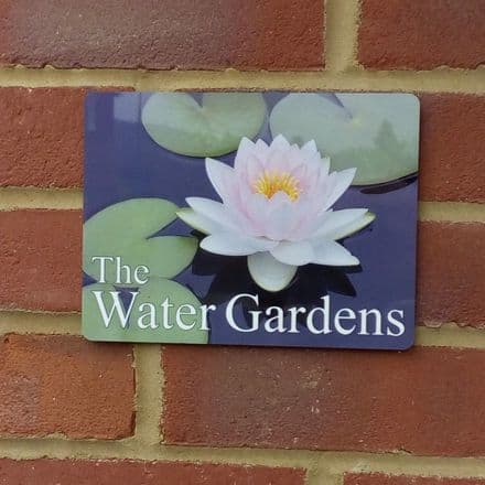 Your photograph house sign - landscape format