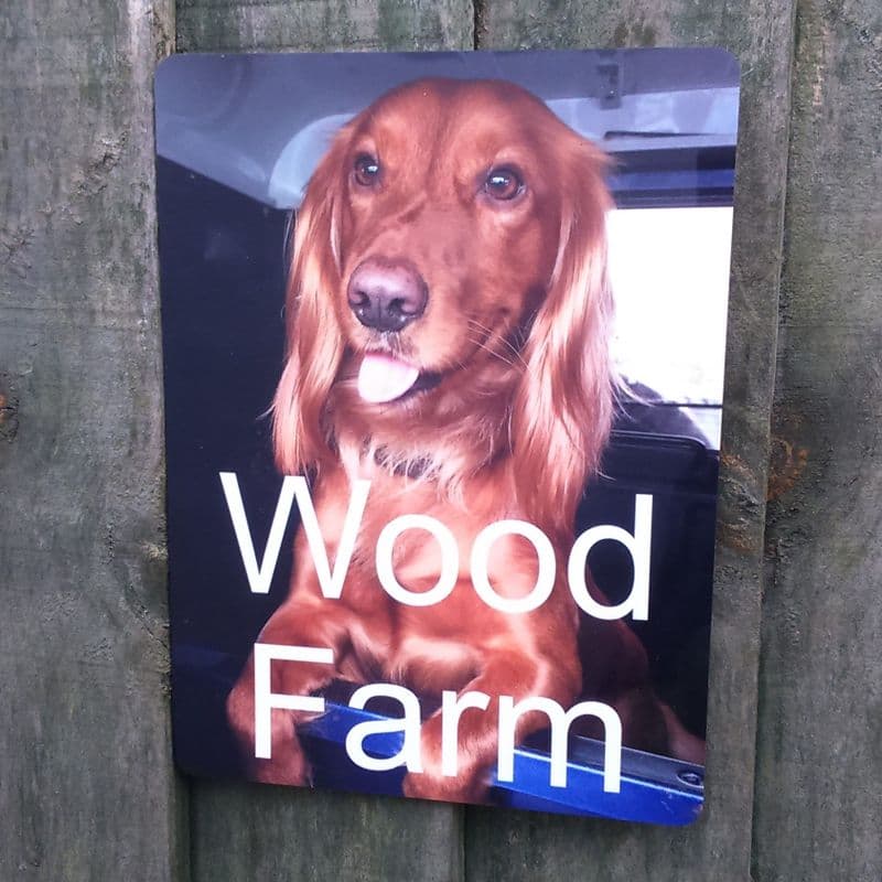 Your photograph house sign - portrait format
