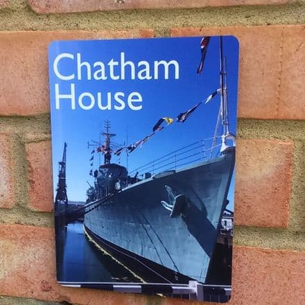 Your photograph house sign - portrait format