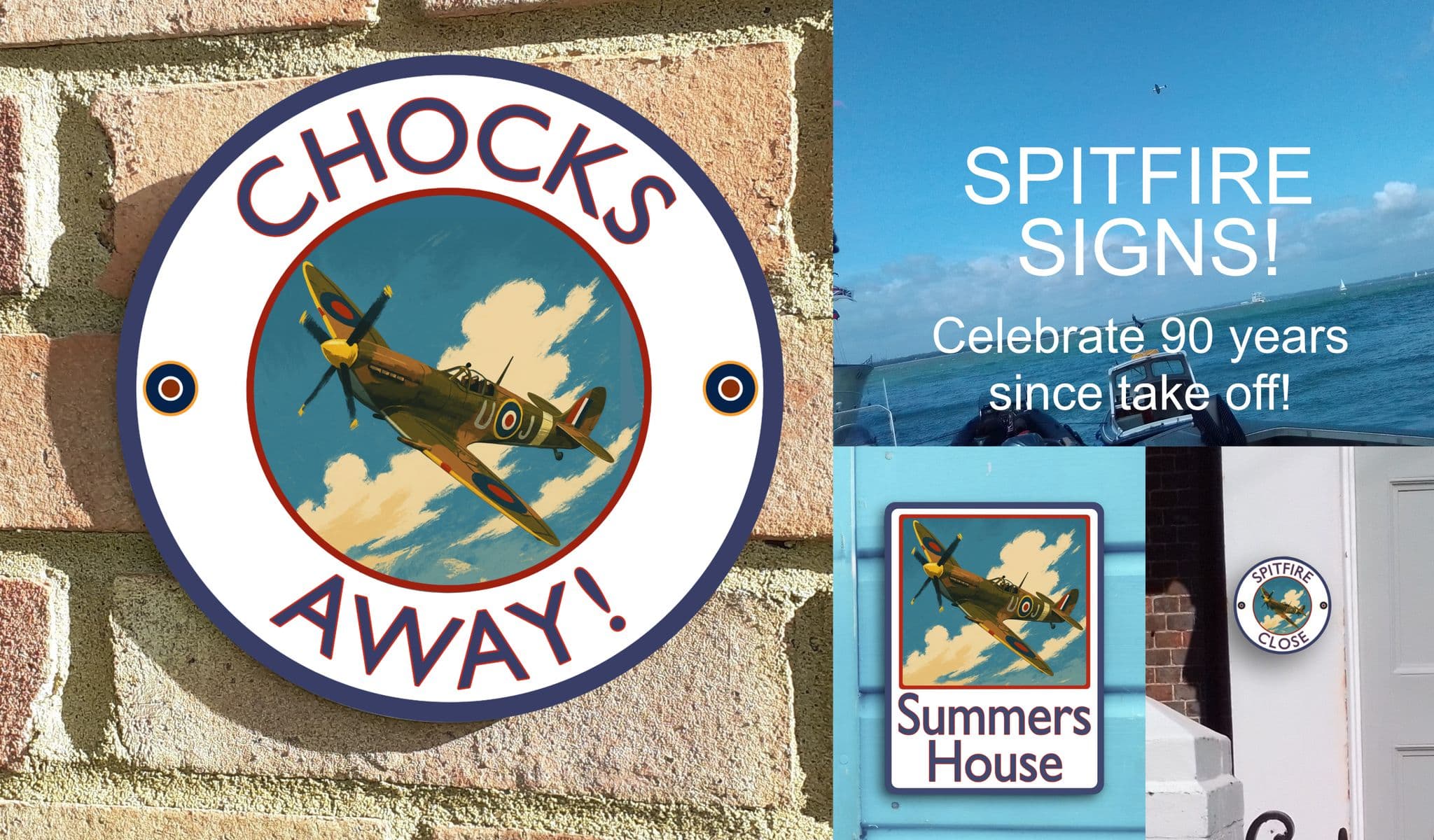 Spitfire house sign or spitfire plaque
