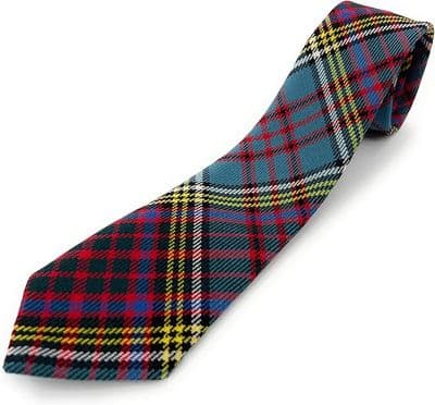 Anderson Modern Wool Tartan Necktie Made In Scotland