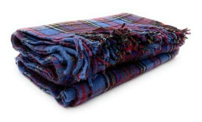 Anderson Wool Blend Highland Tartan Blanket Full Size Throw