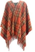 Antique Royal Stewart Tartan Women's Pure Wool Cape