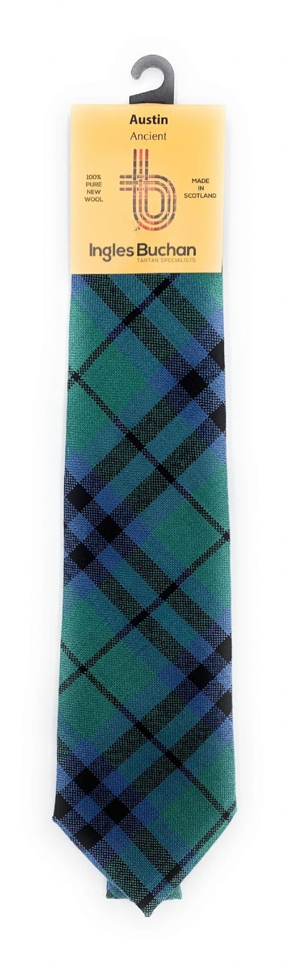 Austin Ancient Wool Tartan Necktie Made In Scotland