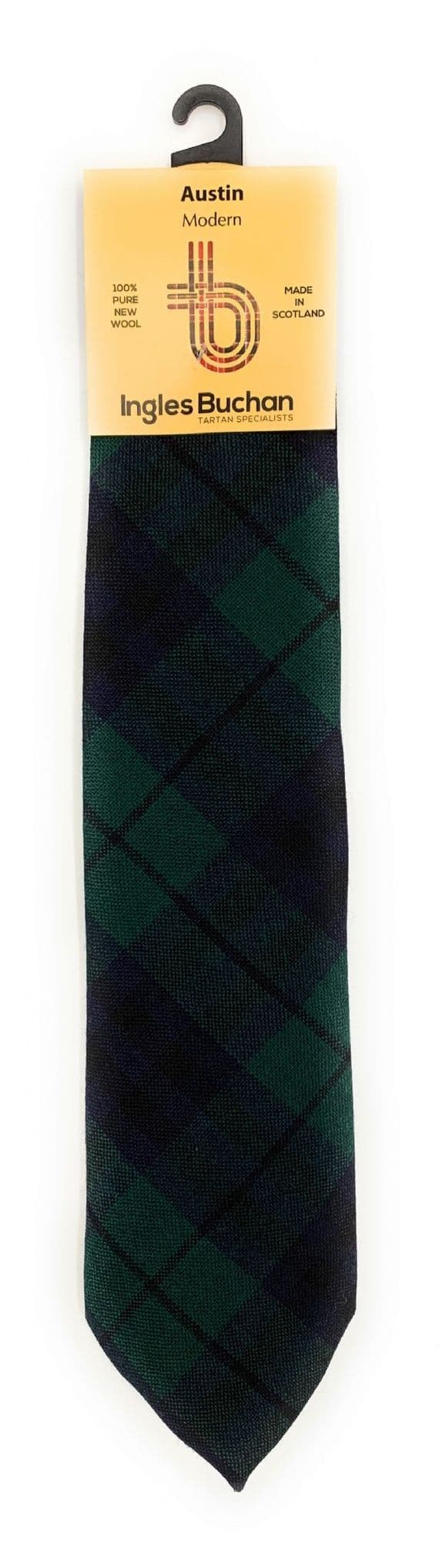 Austin Modern Wool Tartan Necktie Made In Scotland