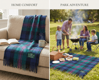 Baird New Wool Large Tartan Blanket Throw Rug