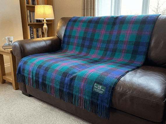 Baird New Wool Large Tartan Blanket Throw Rug