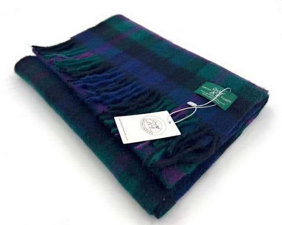 Baird Tartan Lambswool Large Clan Scarf 180CM X 30CM
