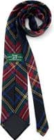 Black Stewart Wool Tartan Necktie Made In Scotland