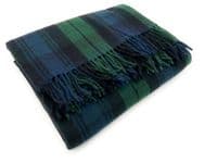Black Watch New Wool Large Tartan Blanket Throw Rug